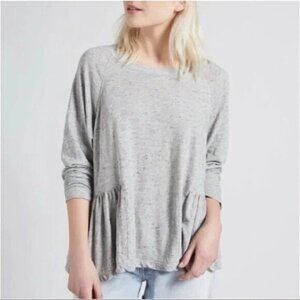 Current Elliott Girlie Peplum Top Size S